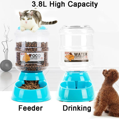 🐾 Automatic Pet Feeder & Water Dispenser – Hassle-Free Nourishment for Your Furry Friends! 🐶🐱