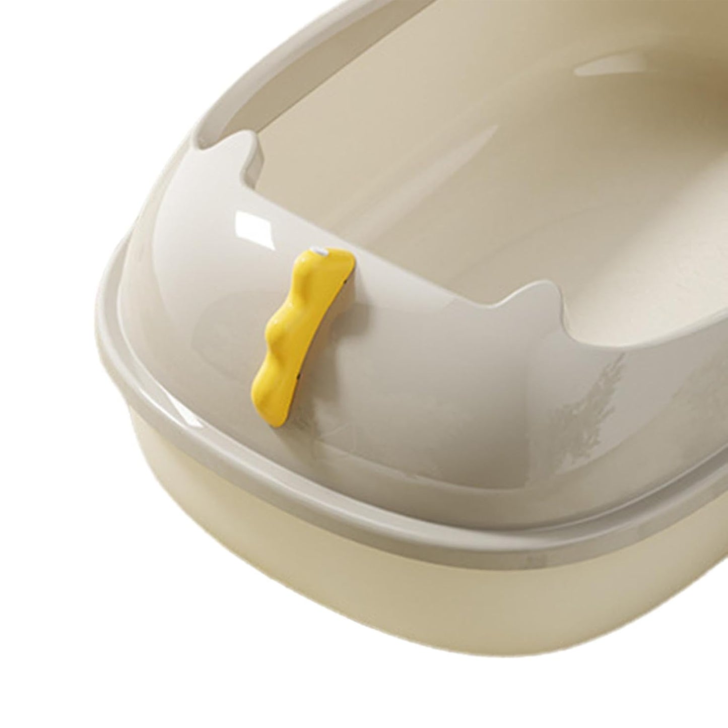 🐱 Cat Litter Tray With Raised Back – Gentle Grooming for Happy Cats! ✨