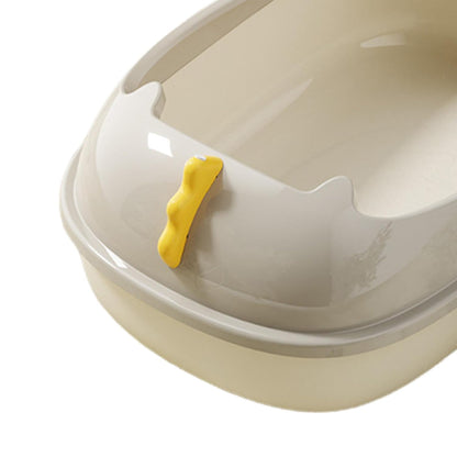 🐱 Cat Litter Tray With Raised Back – Gentle Grooming for Happy Cats! ✨