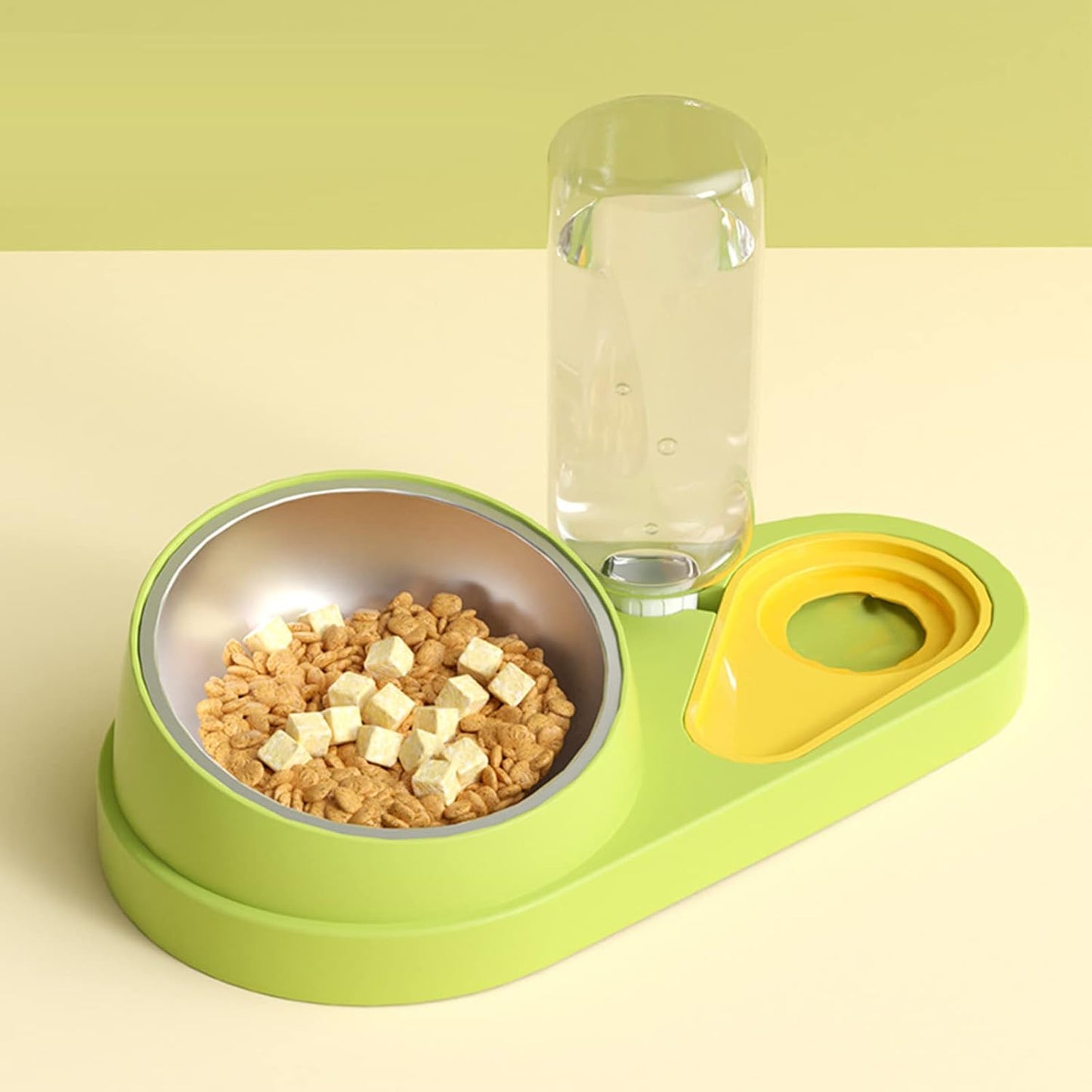 2-in-1 food and water feeder - One smart station, double the care!! 🐶✨