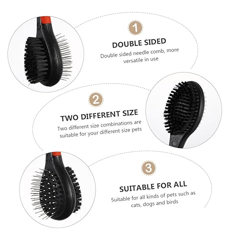 ✨ 2-Sided Pet Grooming Comb – Tangle-Free & Shiny Fur! 🐶🐱