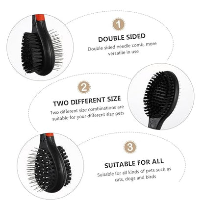 ✨ 2-Sided Pet Grooming Comb – Tangle-Free & Shiny Fur! 🐶🐱