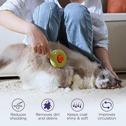 🐾 Self-Cleaning Slicker Brush – Tangle-Free Grooming! ✨🖌️