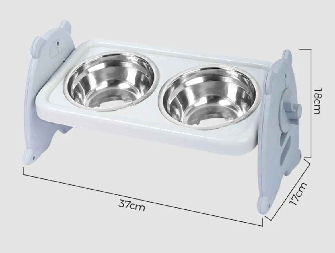🍽️ Adjustable dog bowl- Meals at their level! 🐶🦴