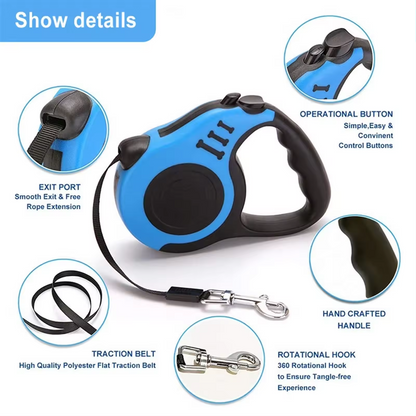 🐶 Automatic Retractable Leash – Walk Your Dog with Ease! 🚶‍♂️🐾